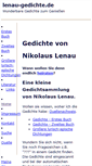 Mobile Screenshot of lenau-gedichte.de